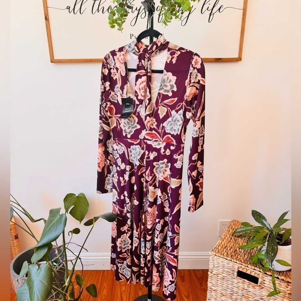 Beautiful NWT Zara Maxi necktie dress - Picture 5 of 9